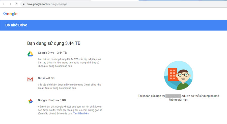 Google Drive Unlimited 23 kiem tra dung luong google drive