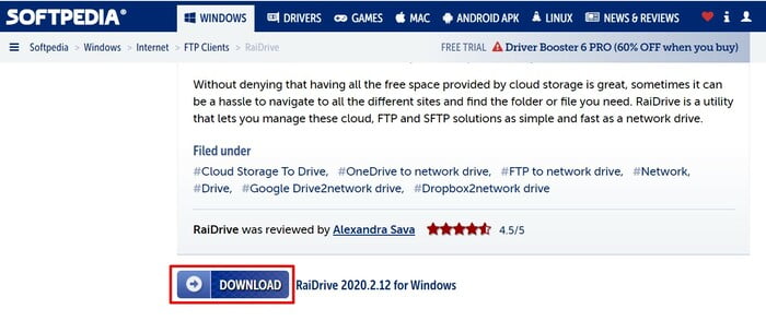 Đồng bộ máy tính với Google Drive bằng RaiDrive 21