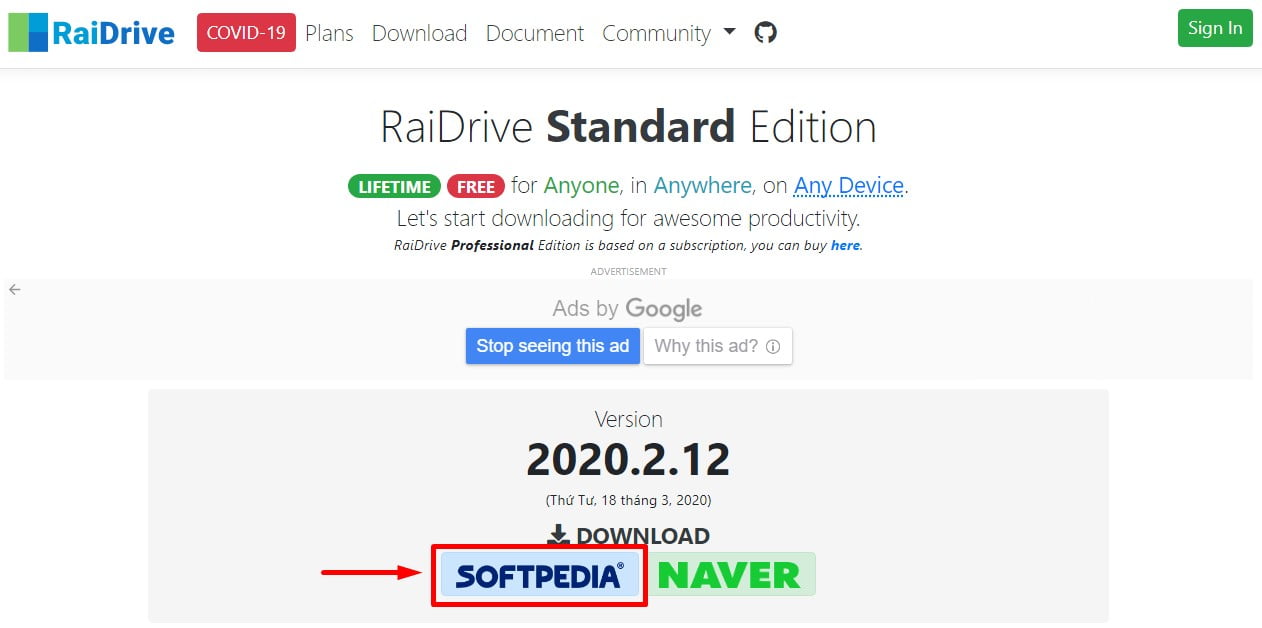 Đồng bộ máy tính với Google Drive bằng RaiDrive 17
