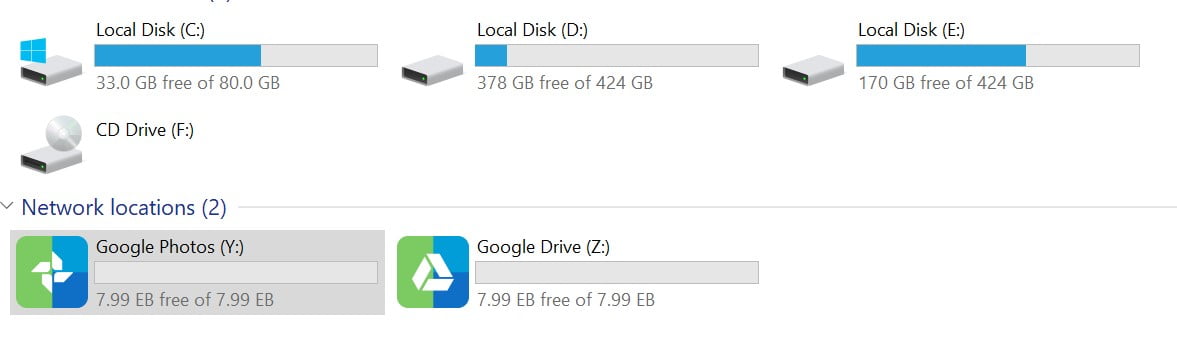 Đồng bộ máy tính với Google Drive bằng RaiDrive 30