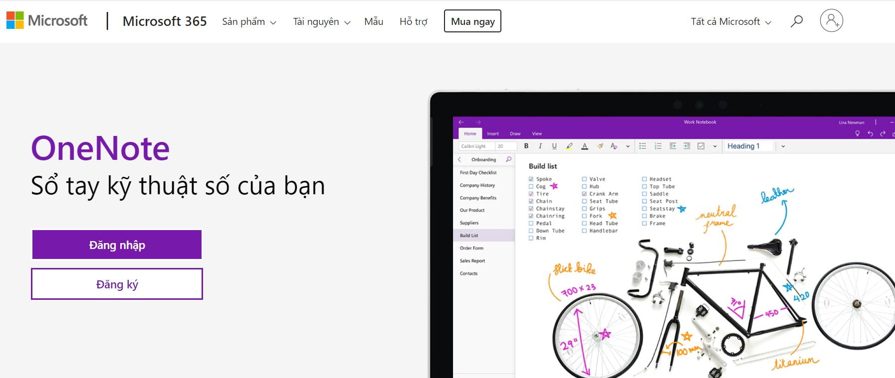 Hướng dẫn sử dụng ứng dụng ghi chú kỹ thuật số - Microsoft OneNote