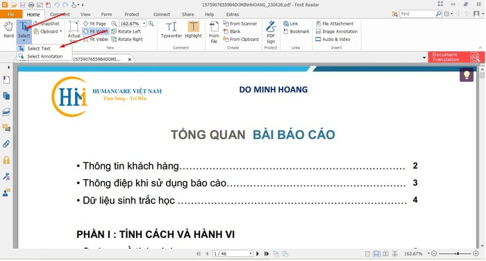 Bước 1: Bạn hãy mở văn bản cần chuyển đổi