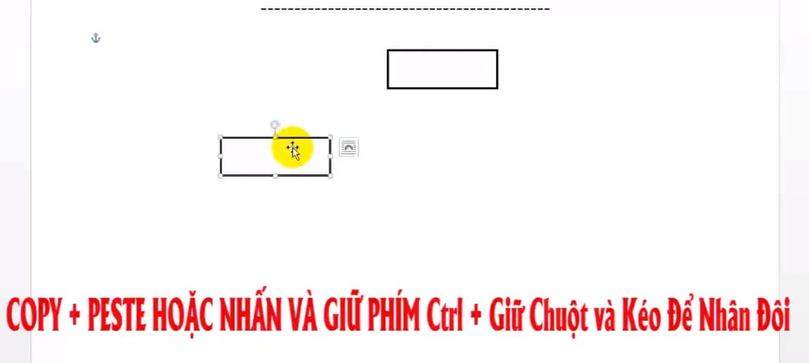 Giữ Ctrl + Giữ chuột và kéo ra để nhân đôi