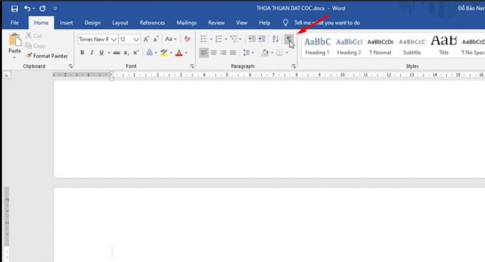 Nhấn tổ hợp phím Ctrl+Shift+8(Hoặc click chuột vào biểu tượng ¶ trong Box Paragraph của tab Home).