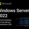Windows Server 2022 Remote Desktop Services Device Connections (50) Cal Key Global 2