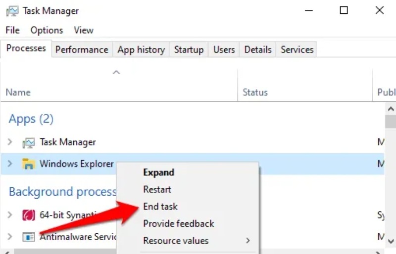 Cách Sửa Lỗi File Explorer Trên Windows 10 không Phản Hồi 8