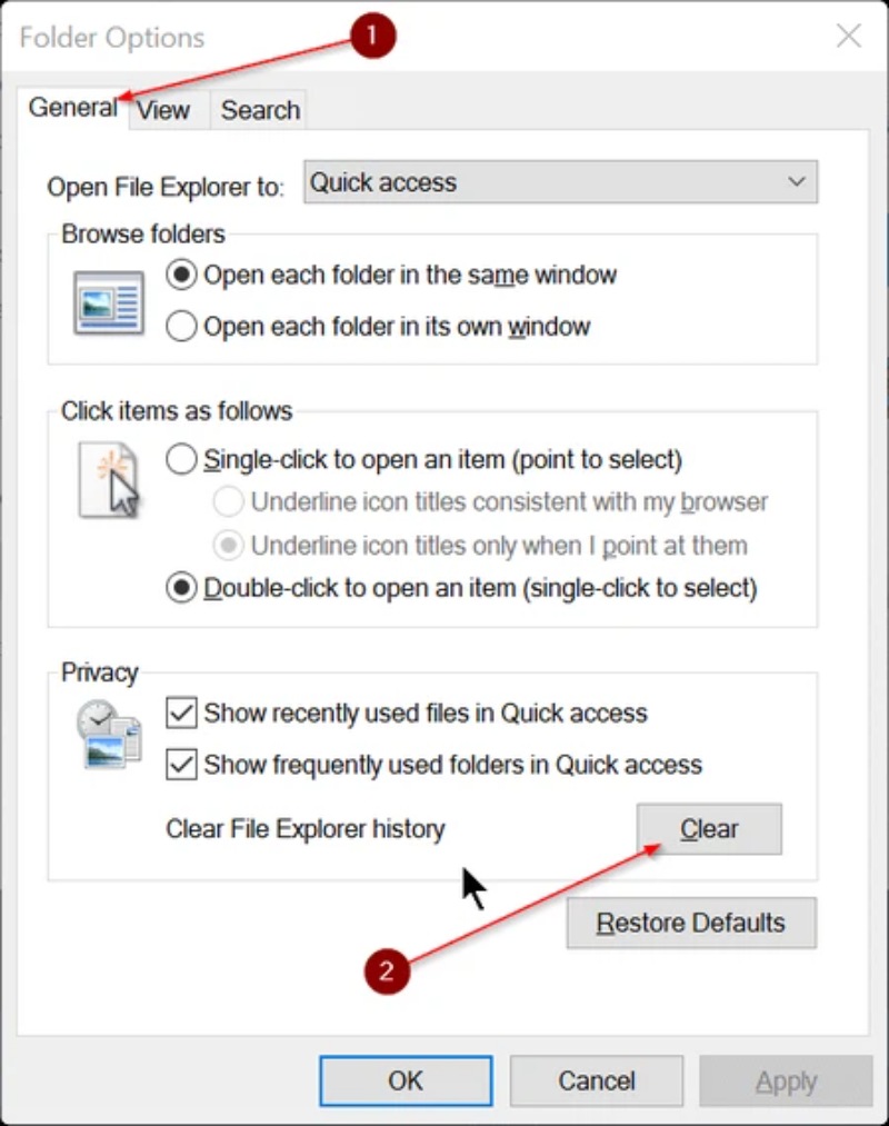 Cách Sửa Lỗi File Explorer Trên Windows 10 không Phản Hồi 10