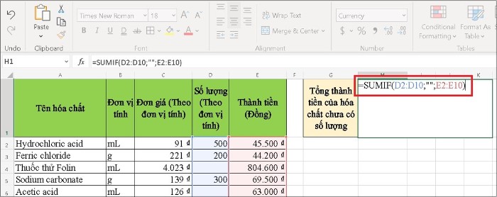 Hàm SUMIF trong Excel: Sử dụng Hiệu Quả và Dễ Hiểu 11