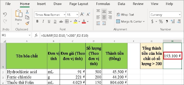 Hàm SUMIF trong Excel: Sử dụng Hiệu Quả và Dễ Hiểu 8