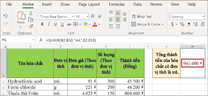 Hàm SUMIF trong Excel: Sử dụng Hiệu Quả và Dễ Hiểu 10