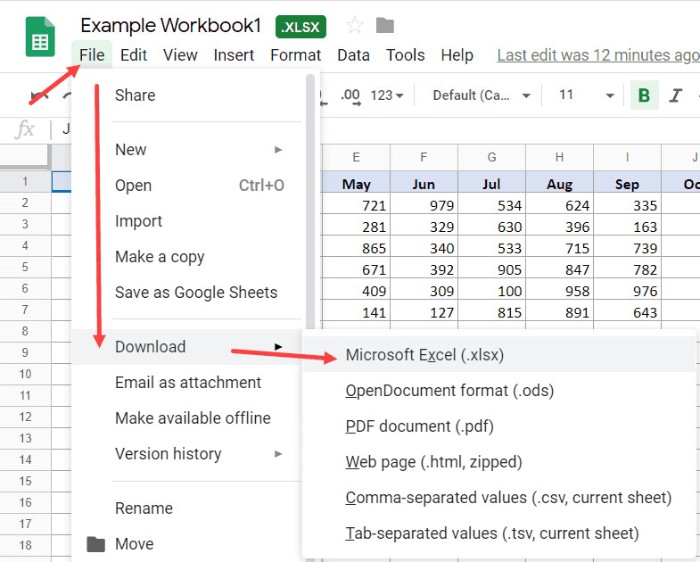 Hướng Dẫn Chuyển Đổi Dữ Liệu giữa Excel và Google Sheets 14