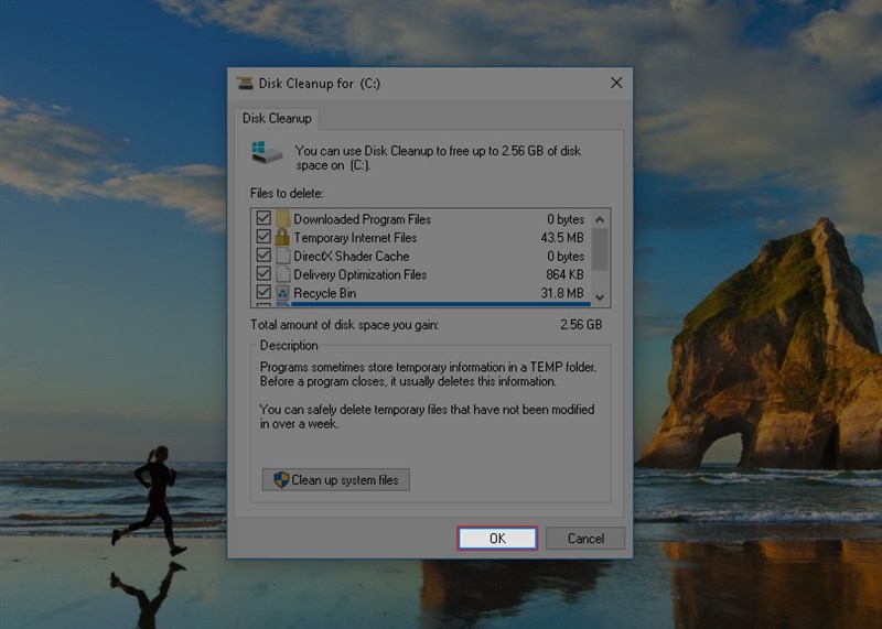 Bí quyết dọn dẹp máy tính bằng Disk Cleanup trên Windows 10 8