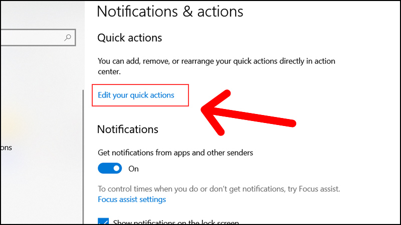Cách chỉnh sửa Action Center trên Windows 10 10