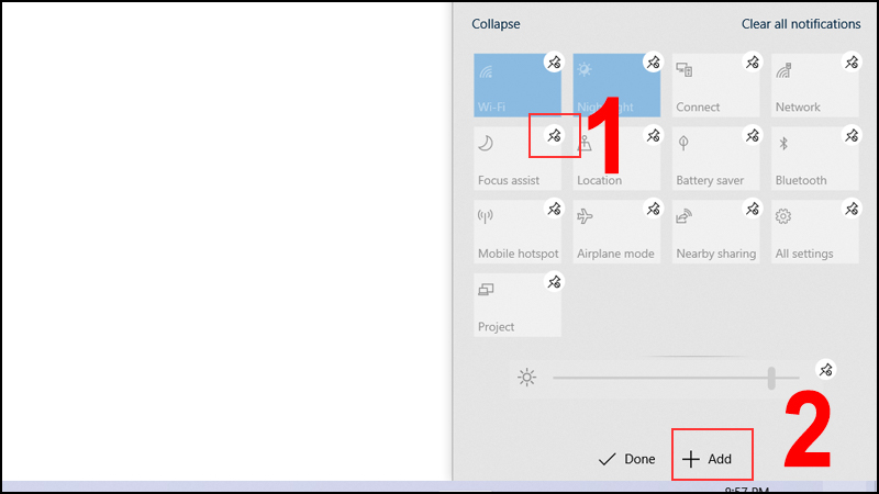Cách chỉnh sửa Action Center trên Windows 10 20