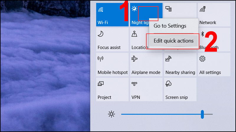 Cách chỉnh sửa Action Center trên Windows 10