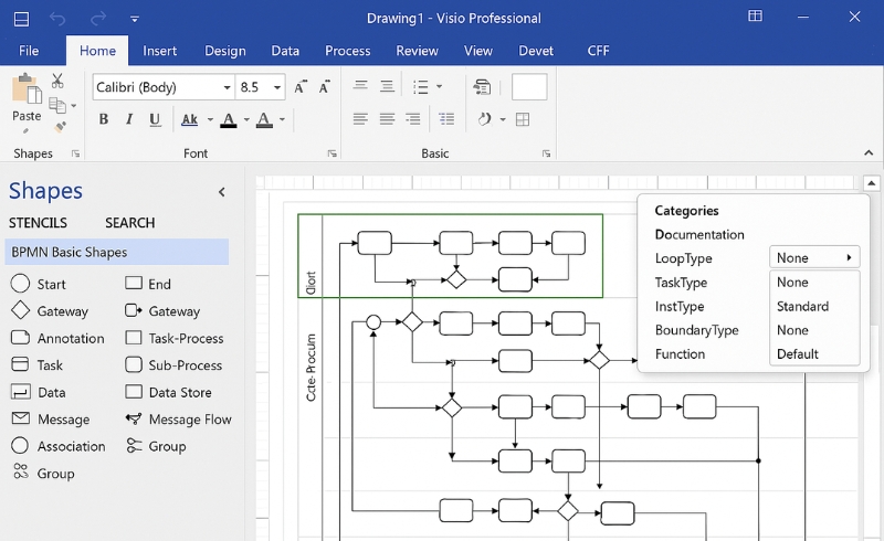 Microsoft Visio 2016 Standard (1 máy/ vĩnh viễn) 3