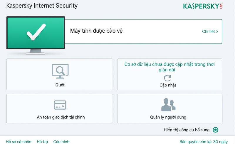 Kaspersky Internet Security (1 năm/ 1 máy) 2