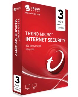 Trend Micro Internet Security (1 năm/ 3 máy)