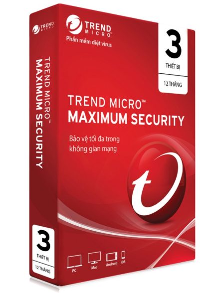 Trend Micro Maximum Security (1 năm/ 3 máy)