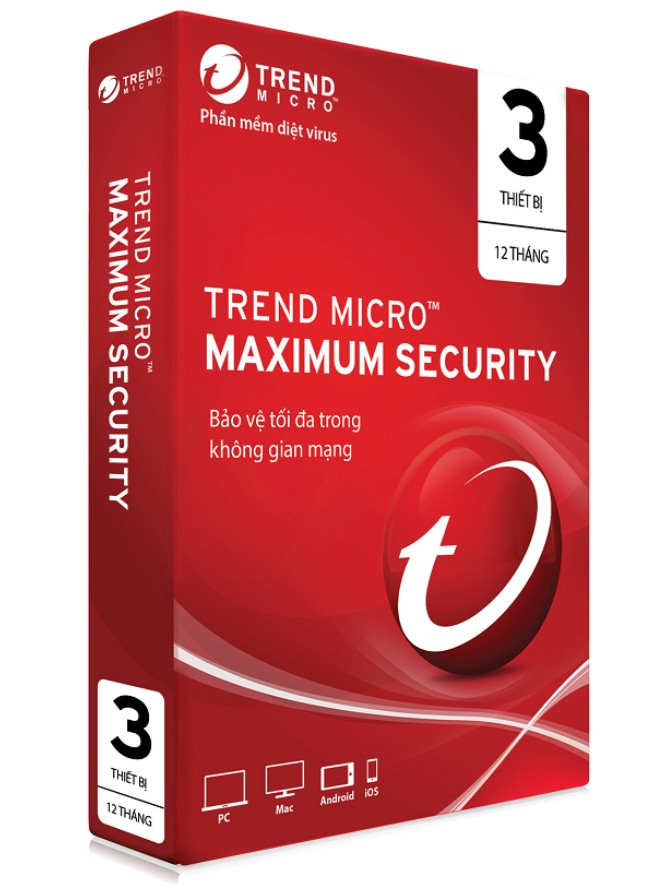 Trend Micro Maximum Security (1 năm/ 3 máy) 1