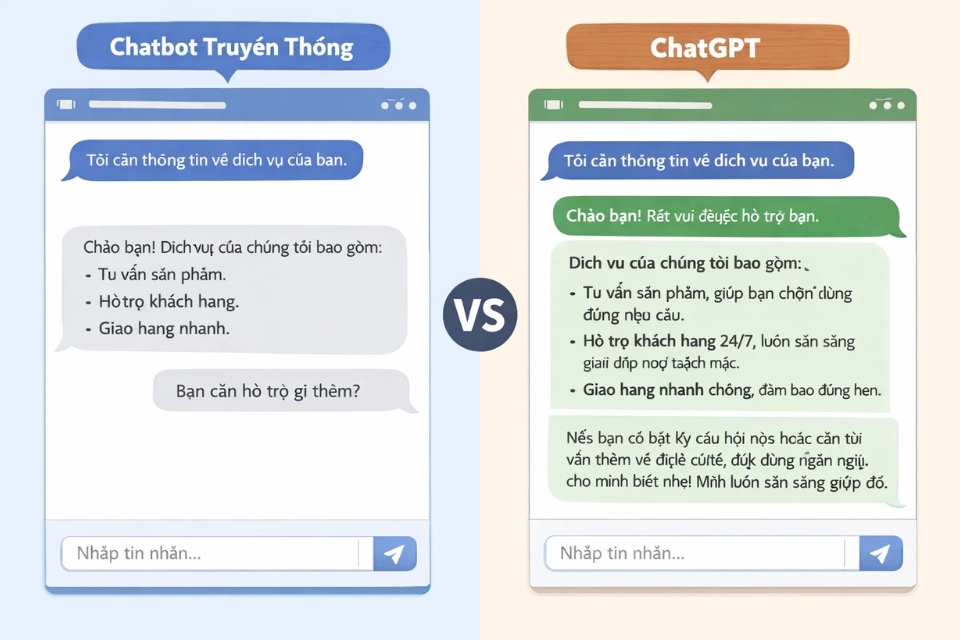 ChatGPT khác gì chatbot thường? Nghe thì giống, dùng rồi mới thấy… khác xa 2