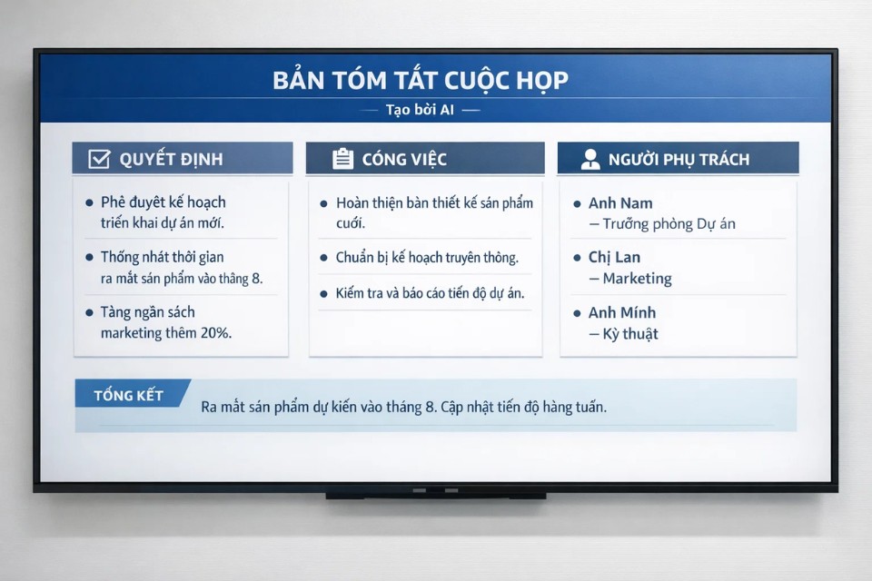 ChatGPT ghi âm & tóm tắt cuộc họp 3