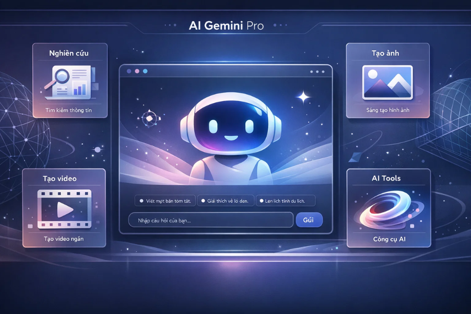 Tài khoản Gemini Pro Google AI Pro Mạnh Mẽ, Giá Tiết Kiệm 2