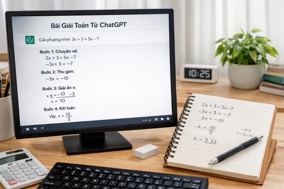 ChatGPT giải toán có đúng không? 1