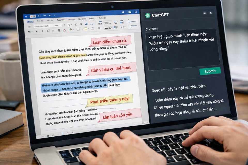 ChatGPT hỗ trợ viết luận 1