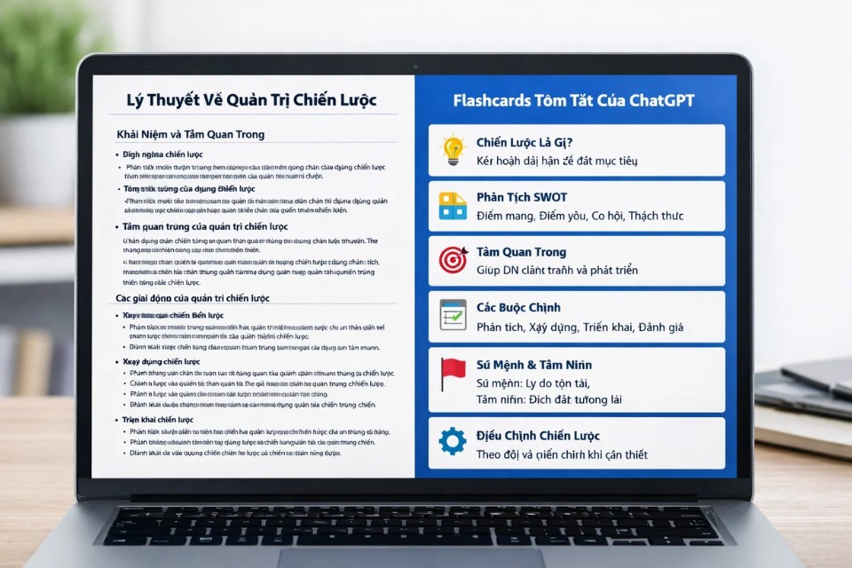 ChatGPT làm flashcards 1