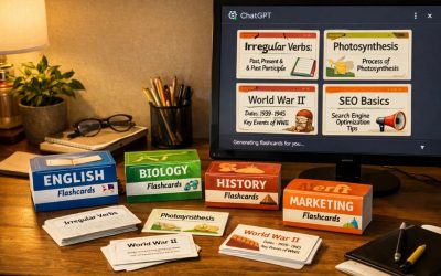 ChatGPT làm flashcards