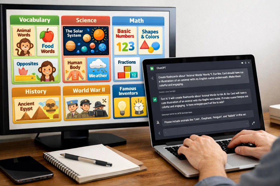 ChatGPT làm flashcards 3