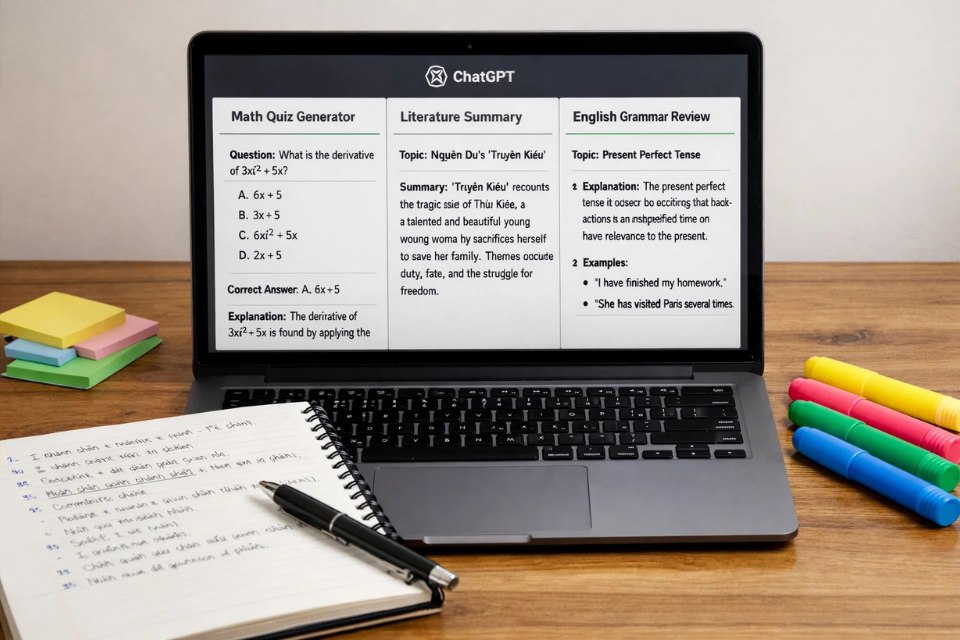 ChatGPT ôn thi đại học 1