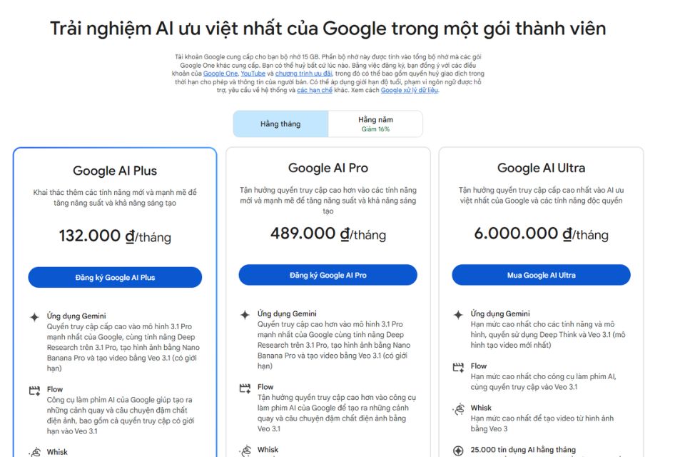 Gemini Ultra – AI Cao Cấp Chỉ 250K/Tháng 3