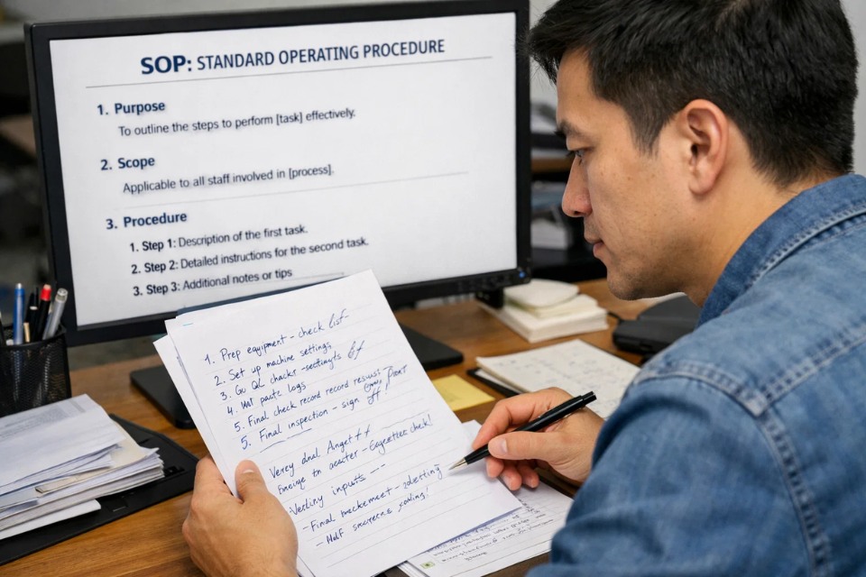 ChatGPT soạn SOP/Quy trình