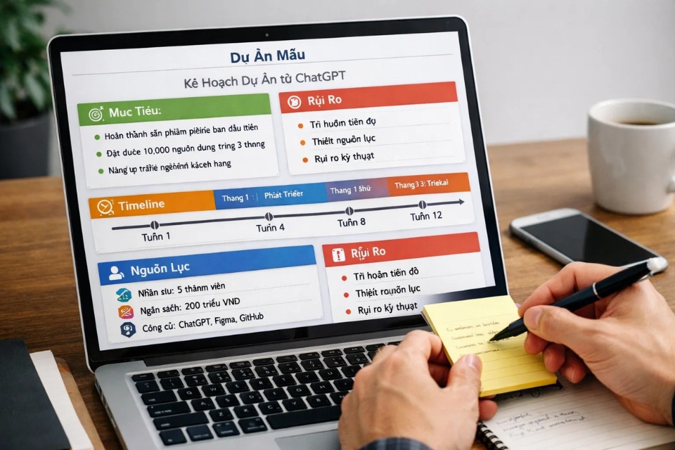 ChatGPT viết kế hoạch dự án 1