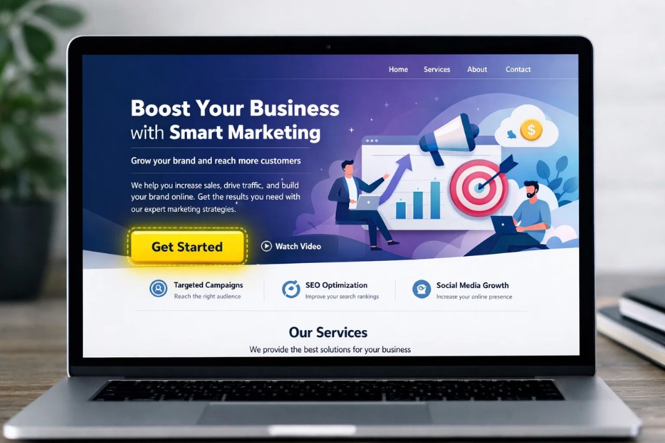 ChatGPT viết landing page